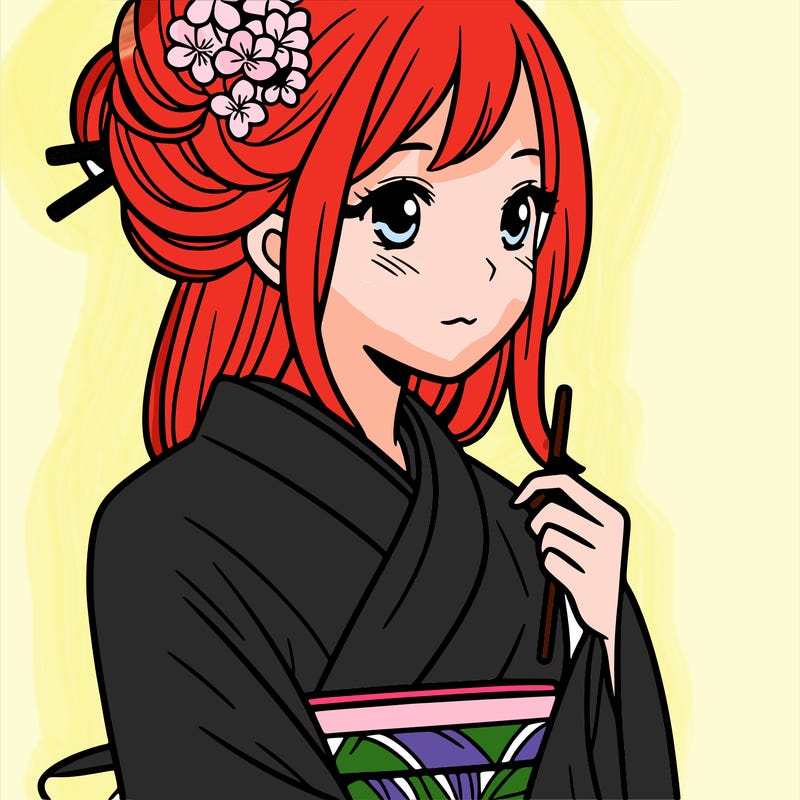 a woman wearing a kimono