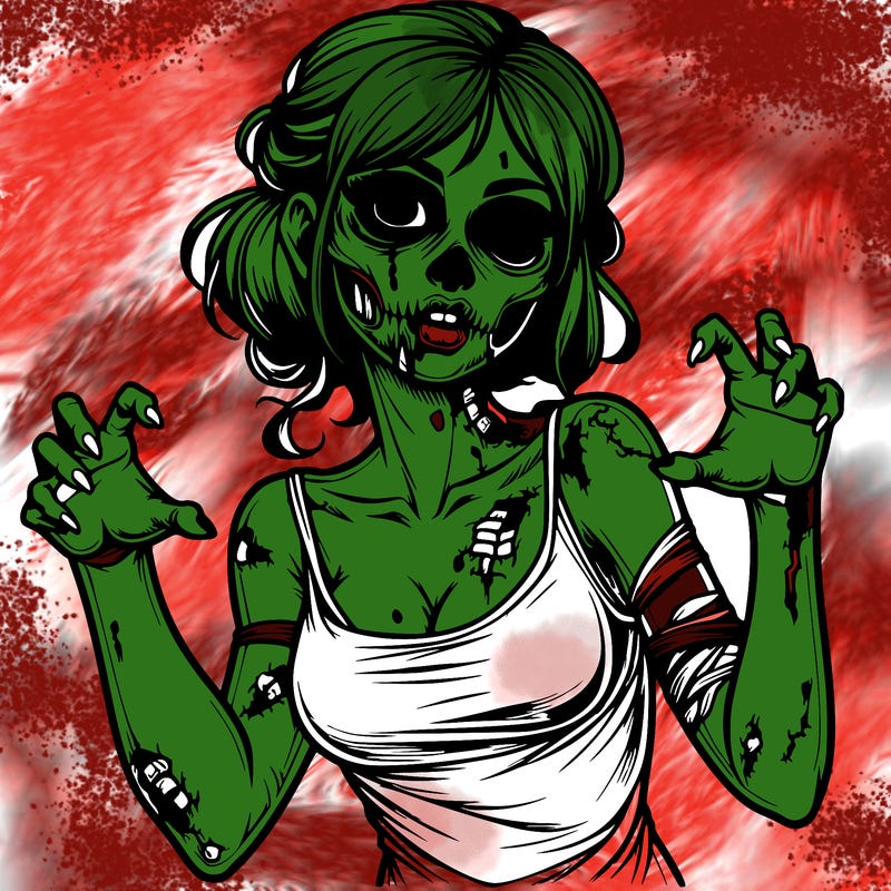 realistic zombie girl