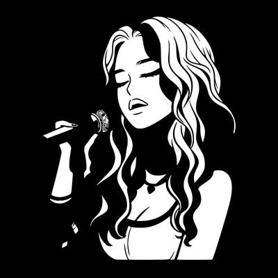 realistic female singer