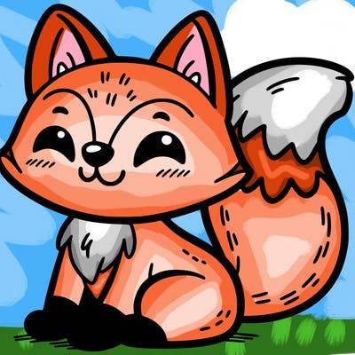 smiling critter fox