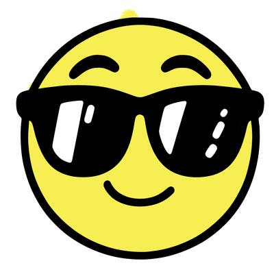 emoji with sunglasses