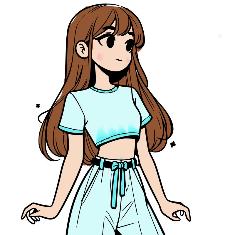 girl in a cute crop top