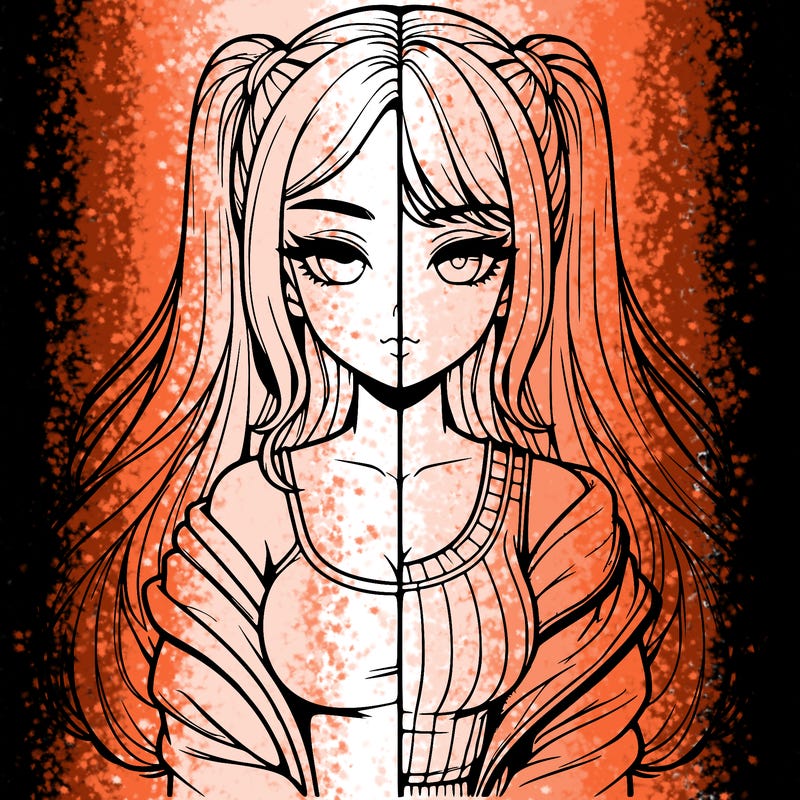 realistic girl split