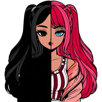 realistic girl split