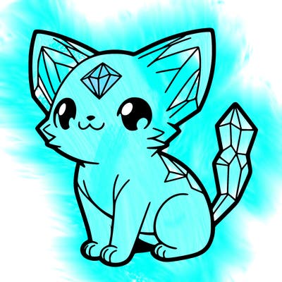 crystal kitten