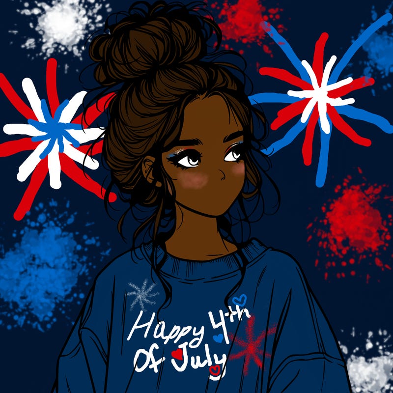 realistic girl with messy bun and oversized clothing