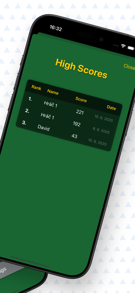 Kamerun: The Dice Yatzy Game - Kamerun Dice Gameのリーダーボード画面、プレイヤーのランキングとハイスコアを表示