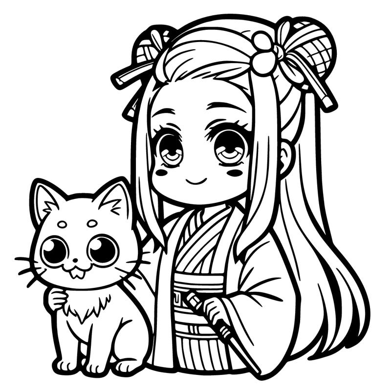 𝕟𝕖𝕫𝕦𝕜𝕠 with a cat
