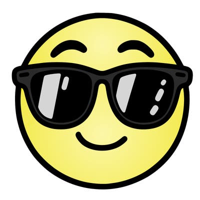 emoji with sunglasses
