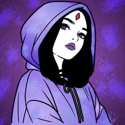 a realistic girl in a hoodie