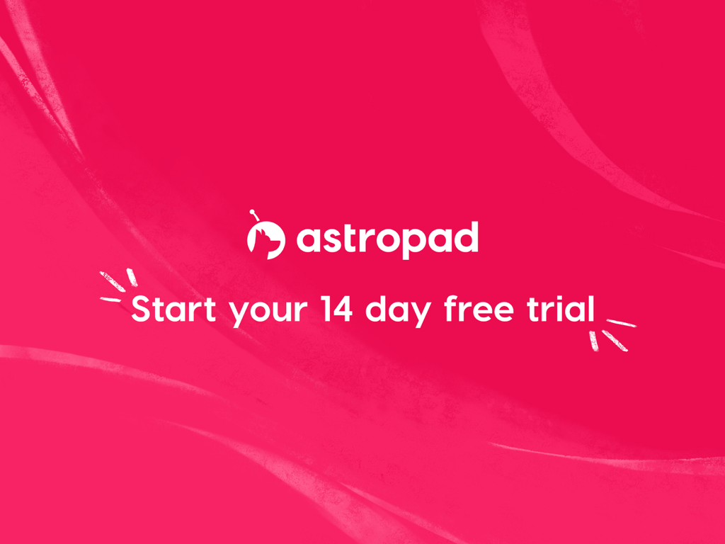 Astropad Studio 14 day free trial offer screen
