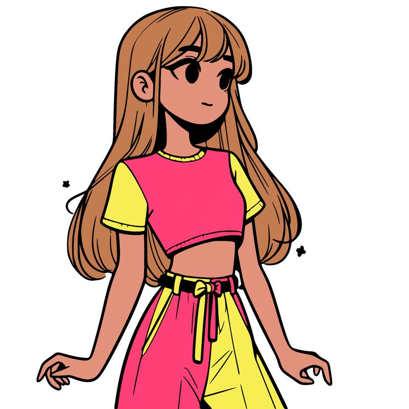 girl in a cute crop top