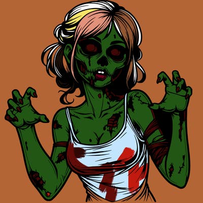 realistic zombie girl