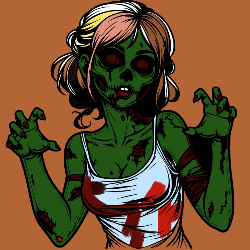 realistic zombie girl