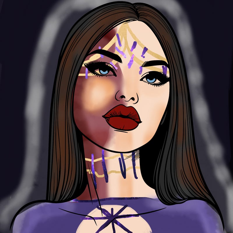 realistic woman with full lips