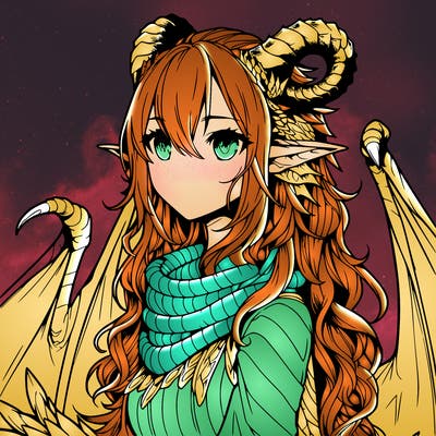 dragon girl realistic fantasy