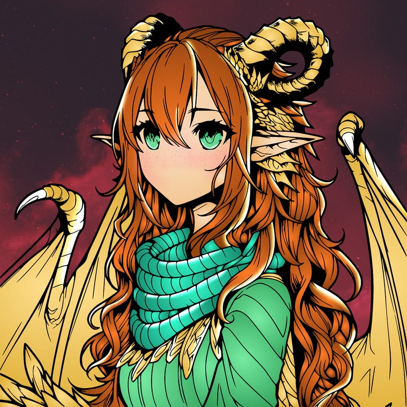 dragon girl realistic fantasy
