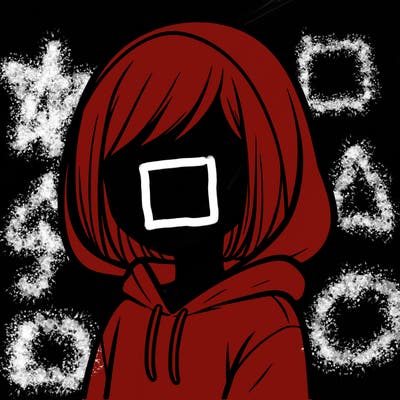 faceless girl in a hoodie