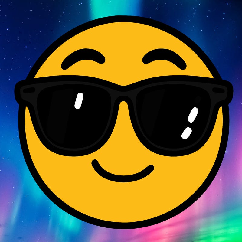 emoji with sunglasses