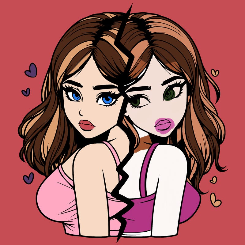 realistic girl split