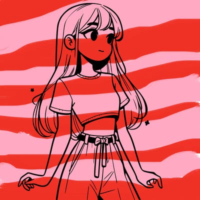 girl in a cute crop top