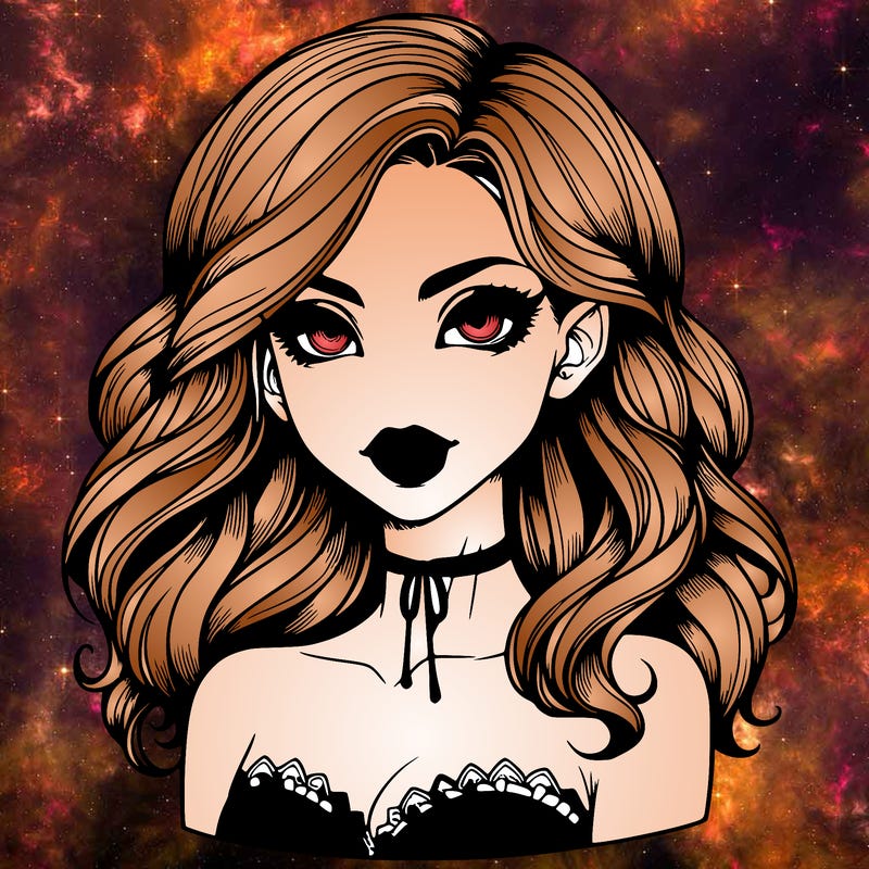 vampire girl realistic