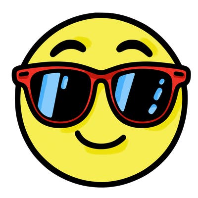 emoji with sunglasses