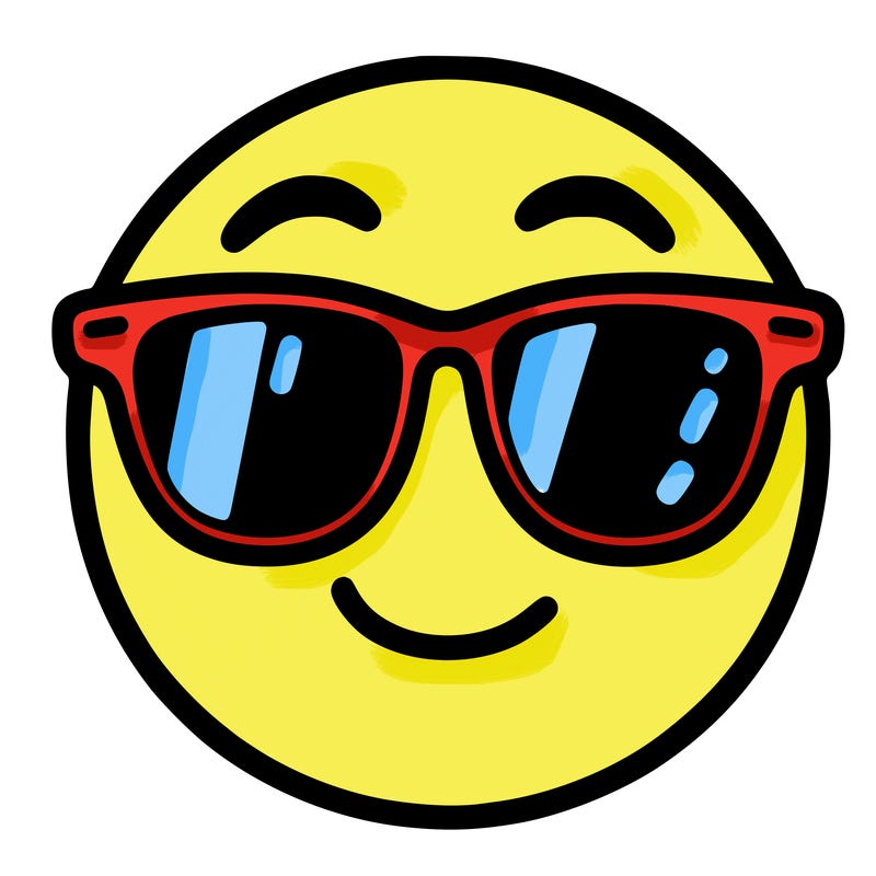 emoji with sunglasses