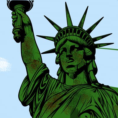 realistic statue of liberty