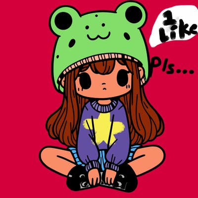 a girl wearing a frog hat and some frog socks