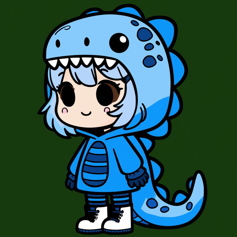 girl in dinosaur costume