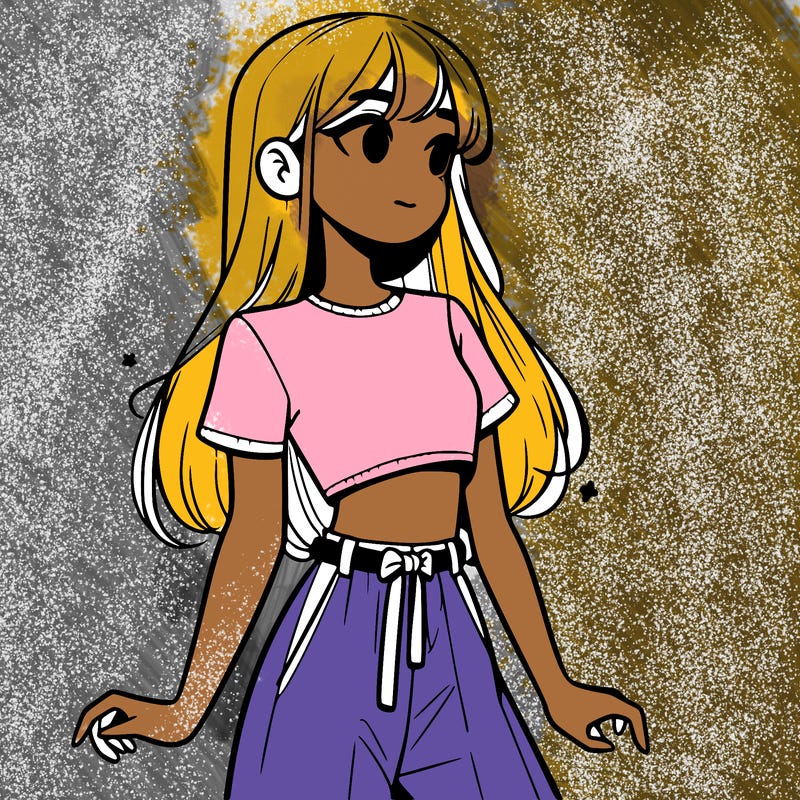 girl in a cute crop top