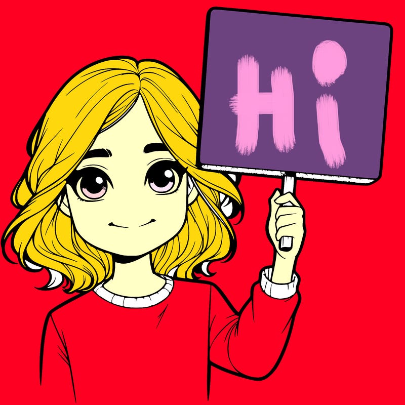 realistic girl holding up a sign