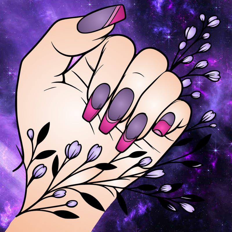 nails with french tip