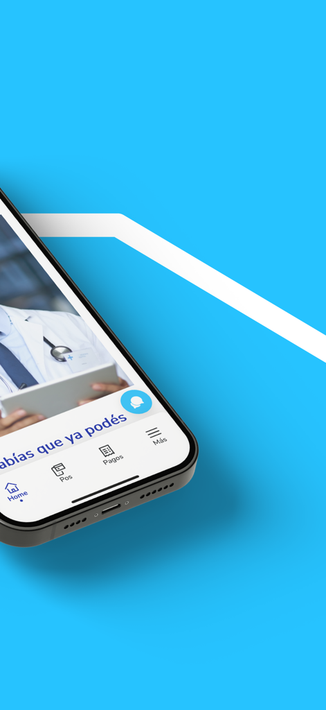 Prestadores OSDE - Smartphone mostrando la interfaz de la aplicación móvil Prestadores OSDE para profesionales de la salud