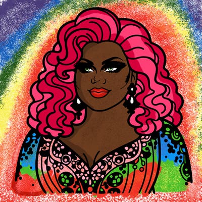 realistic plus size drag queen