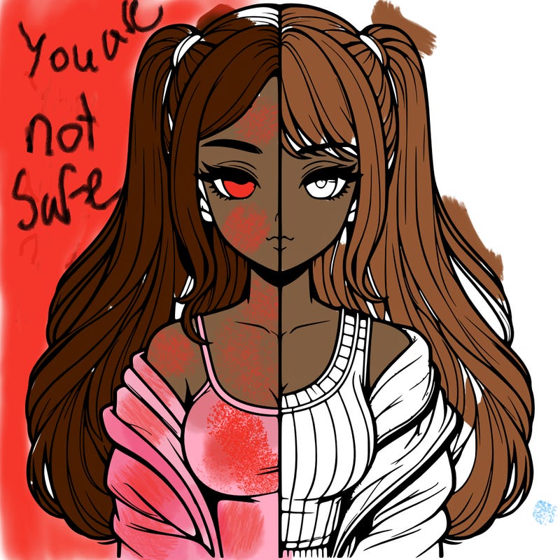 realistic girl split