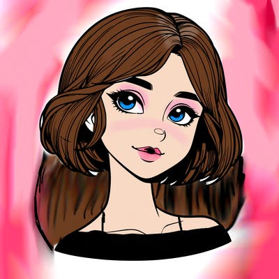 realistic girl with short hair