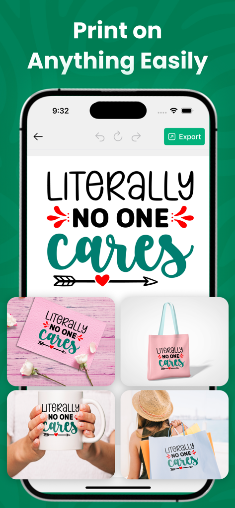 Sublimation Designer Printer - La aplicación Sublimation Designer mostrando maquetas de diseños personalizados en una taza y una bolsa de tela