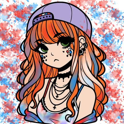 scene girl aesthetic