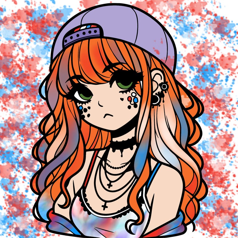 scene girl aesthetic