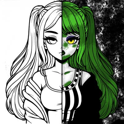 realistic girl split