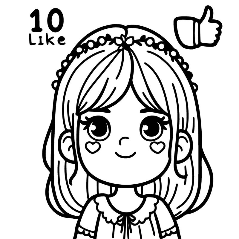 10 likes girl