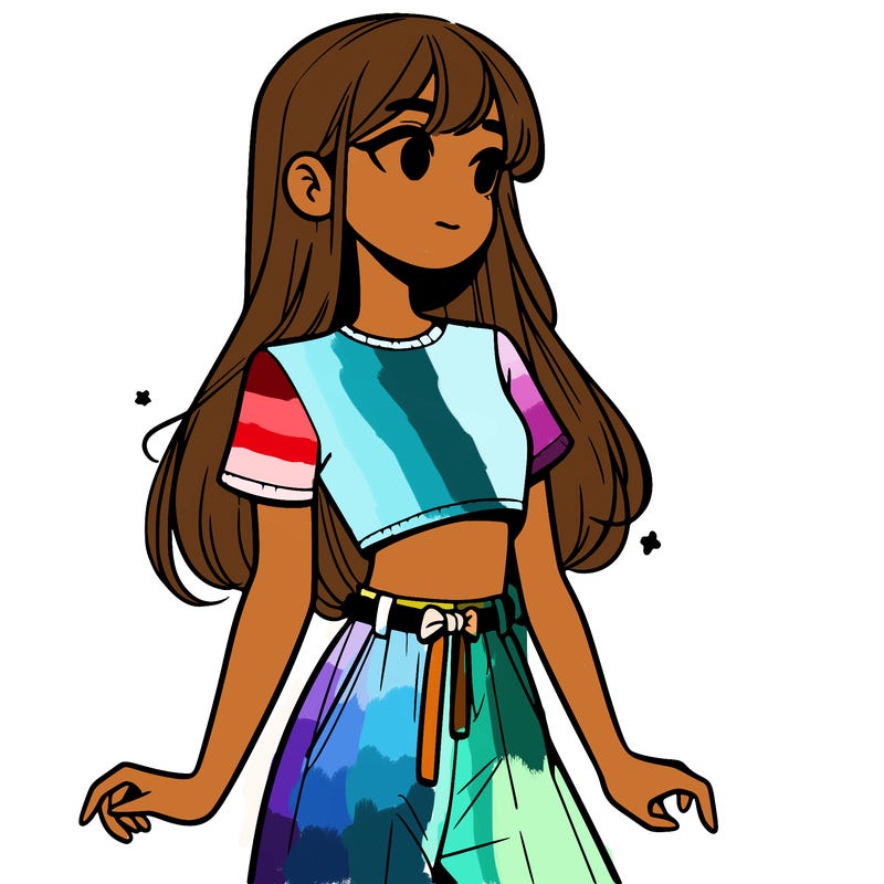 girl in a cute crop top