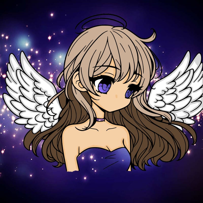 a girl with wings realistic