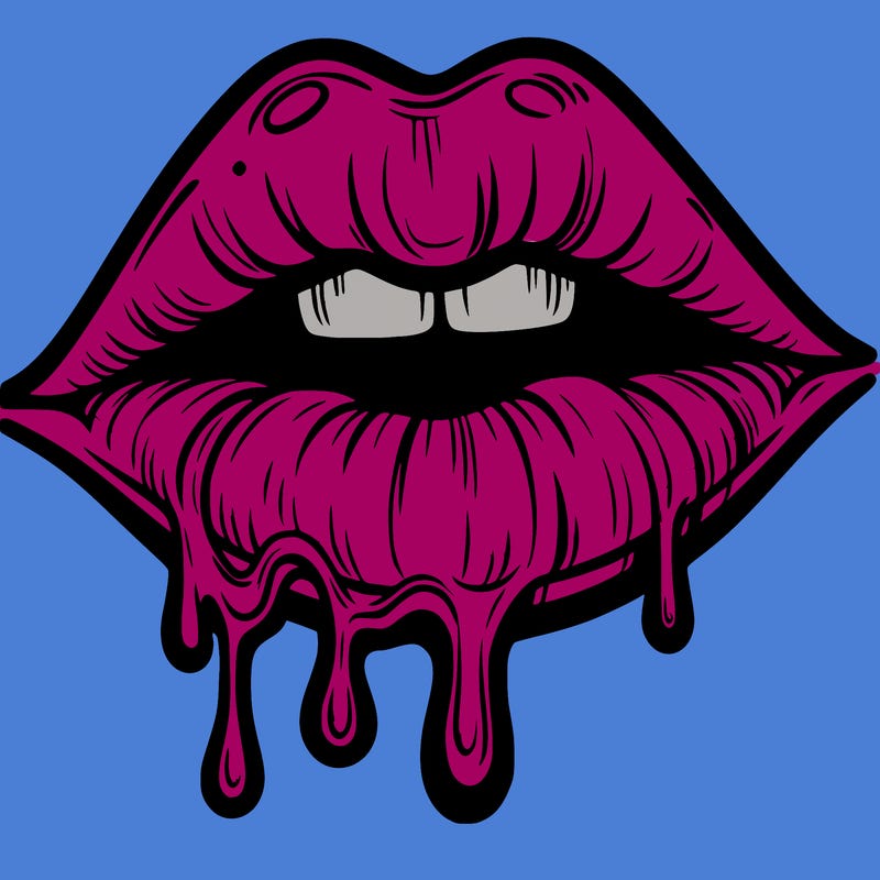 lips that look realistic and drip
