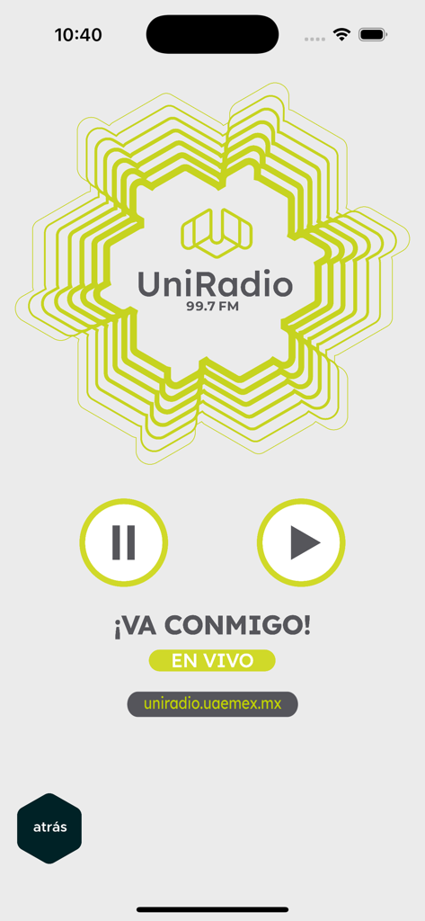 UAEMéx - UAEMéx app UniRadio 99.7 FM live streaming player