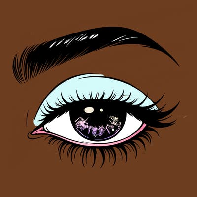 eye closed realistic