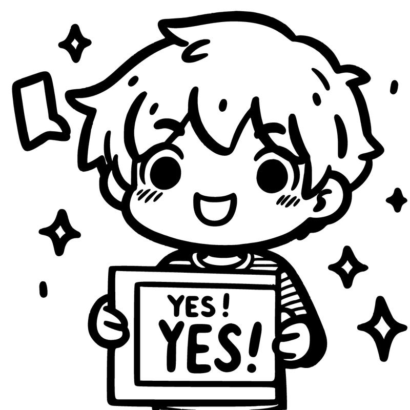 happy boy saying yes ads!!!