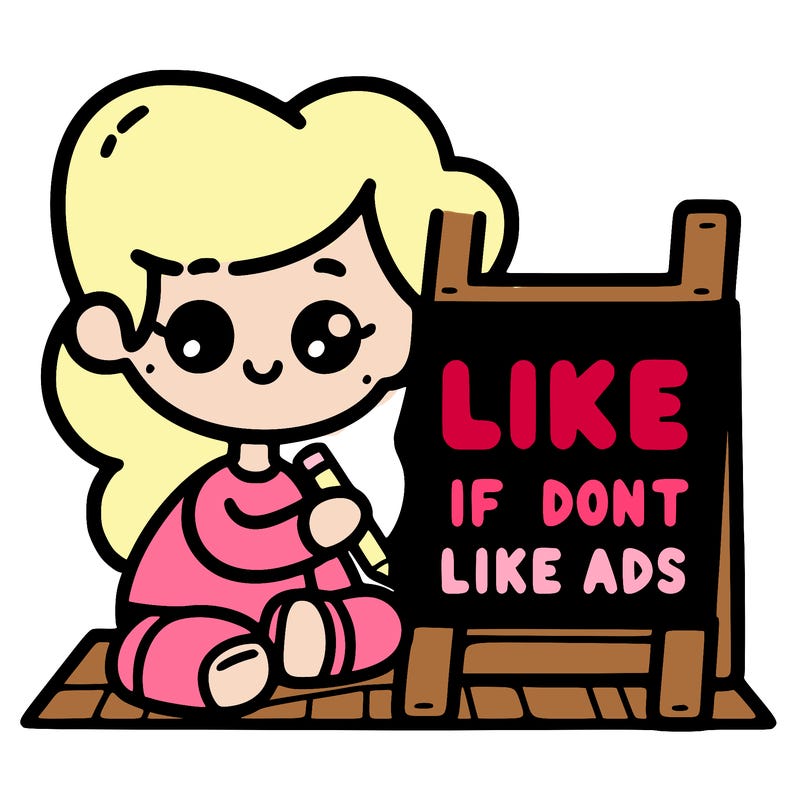 like if you don’t like adds